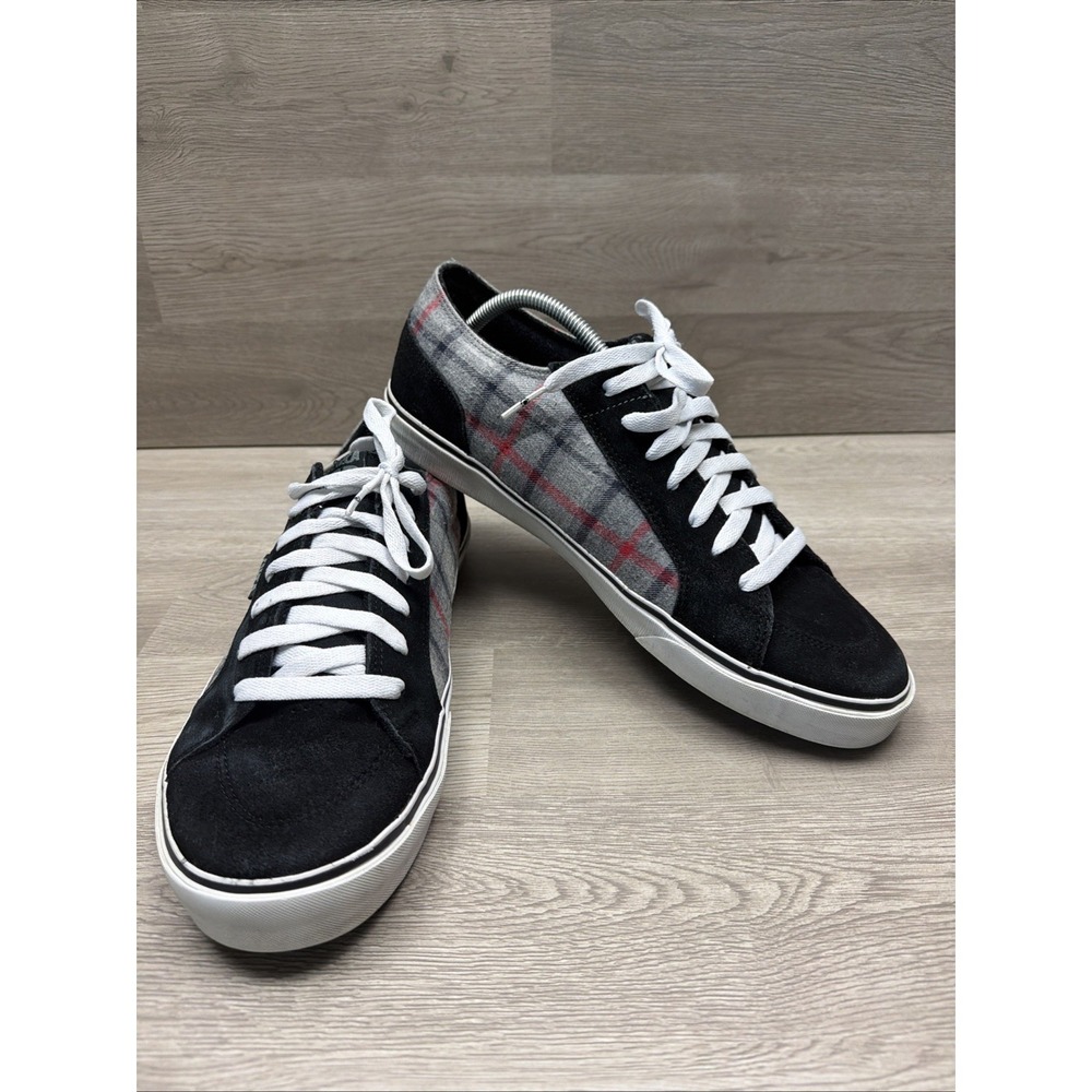 Circa Easy Ryder Skate‎ Shoes Size 14 Black Plaid Allie Speed Kills Fusion Grip